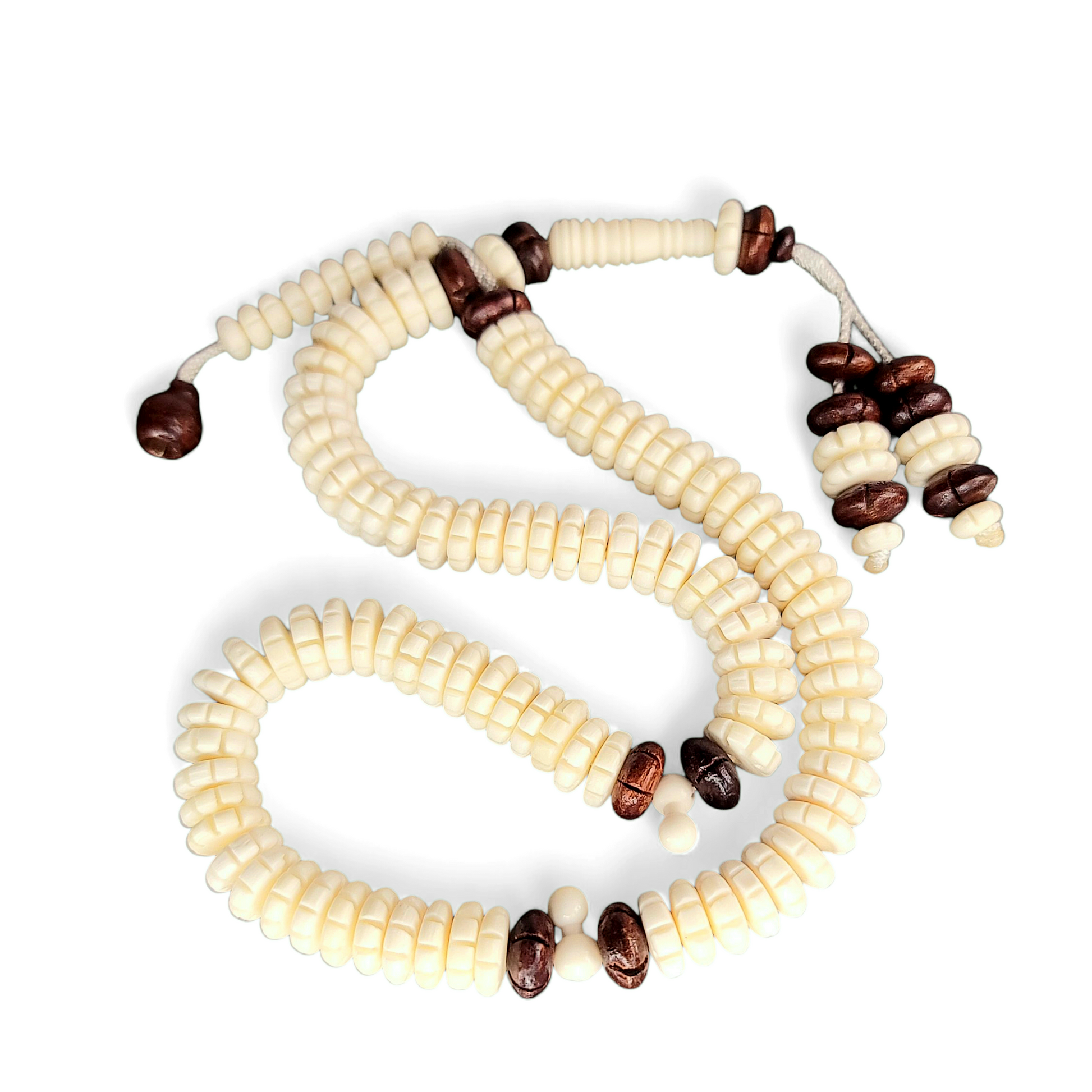 Camel Bone Tasbeeh 100 Beads – Handmade Islamic Prayer Beads