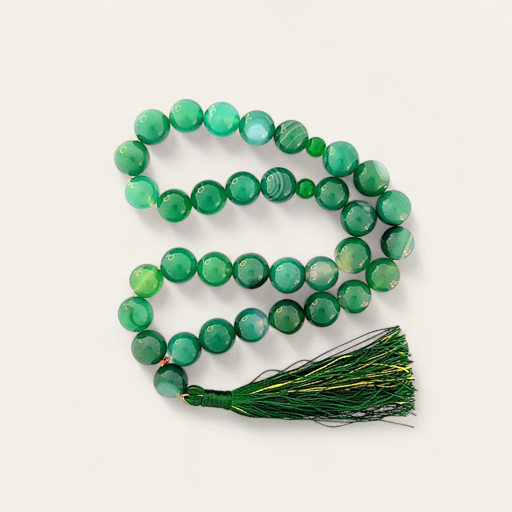 Green Aqeeq Tasbeeh