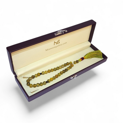 Crafted for Calm – Brown Shajari Aqeeq Tasbeeh