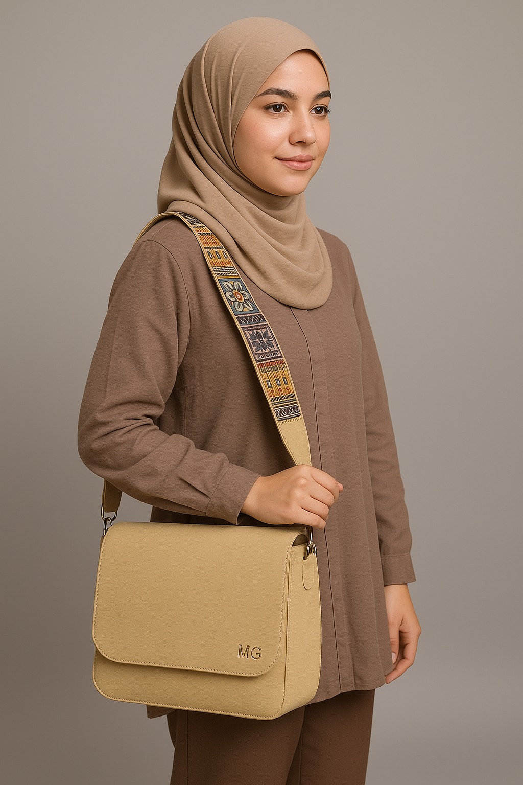 Light brown handbag
