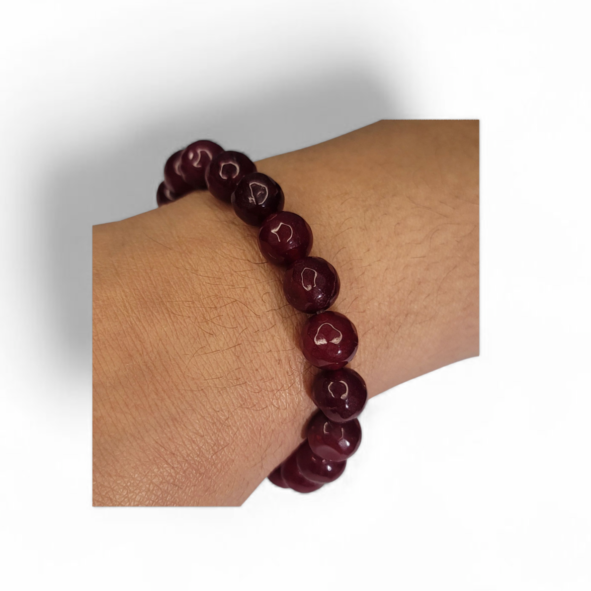 Energy & Elegance – Red Jade Stone Bracelet