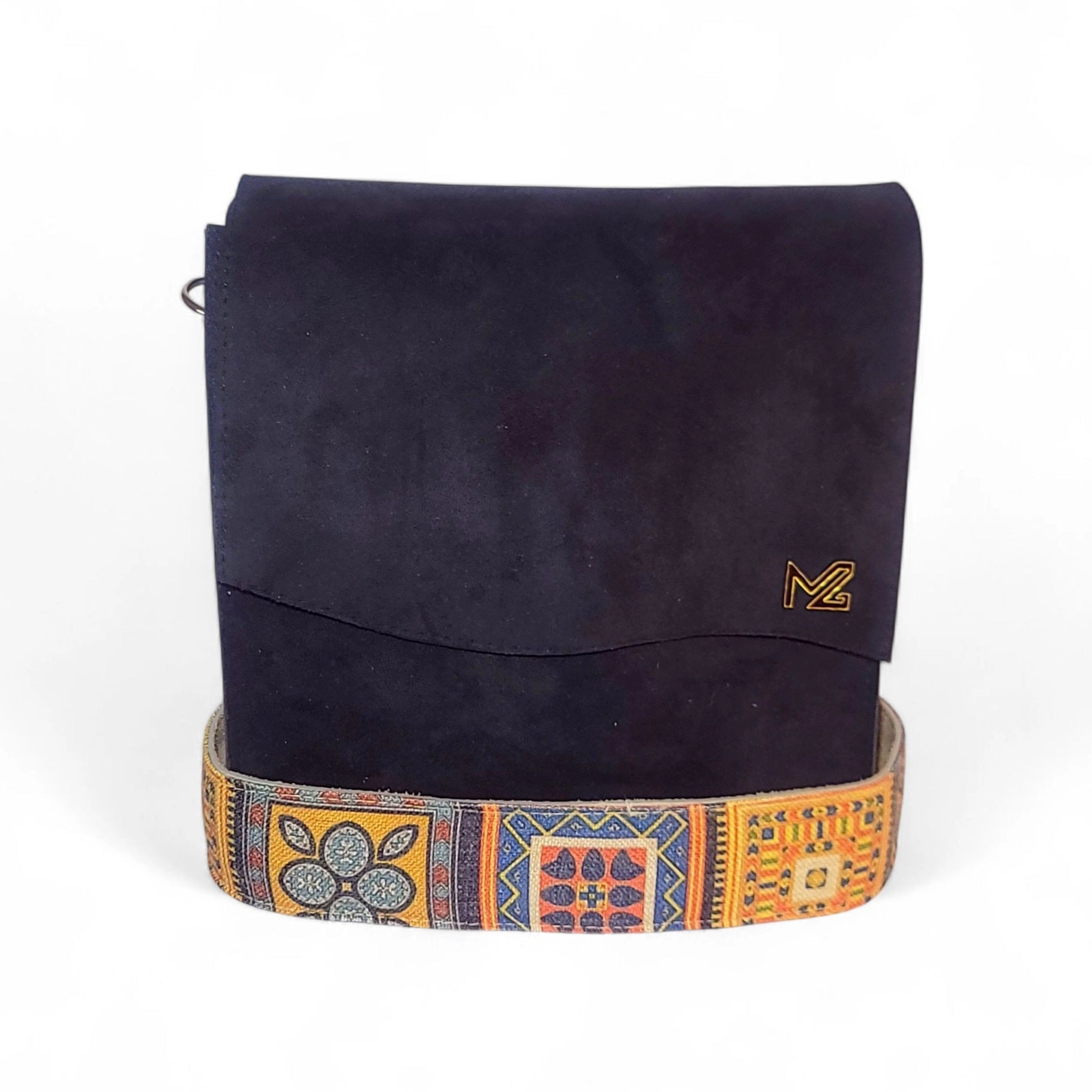 Black embroidered handbag - Maimoon Gallery