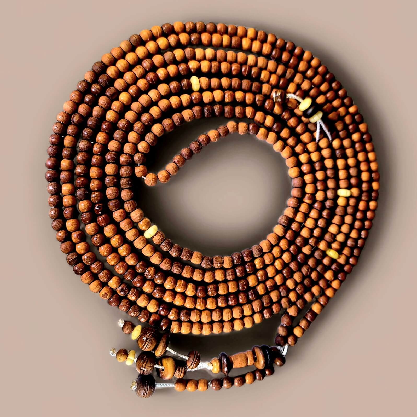 Handcrafted Olive Wood Tasbeeh – 500 Beads (8mm) with Free Leather Pouch - Maimoon Gallery
