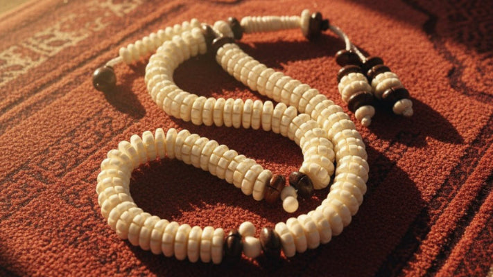 Handmade Camel Bone Tasbeeh – 50 & 100 - Bead Durable Prayer Rosary - Maimoon Gallery