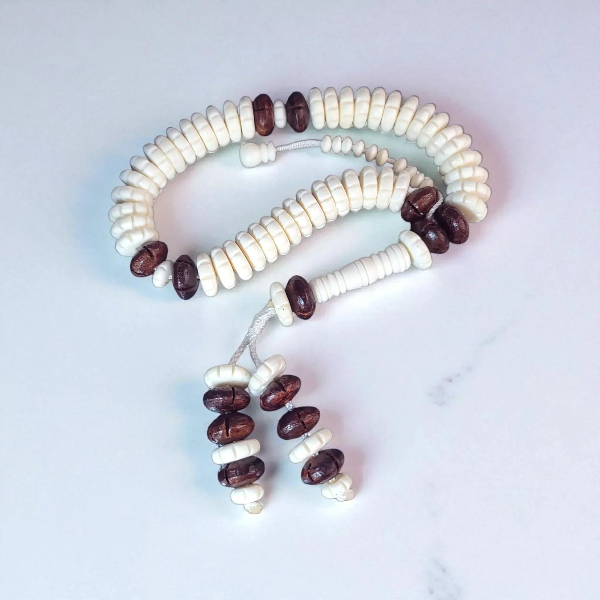 Handmade Camel Bone Tasbeeh – 50 & 100 - Bead Durable Prayer Rosary - Maimoon Gallery