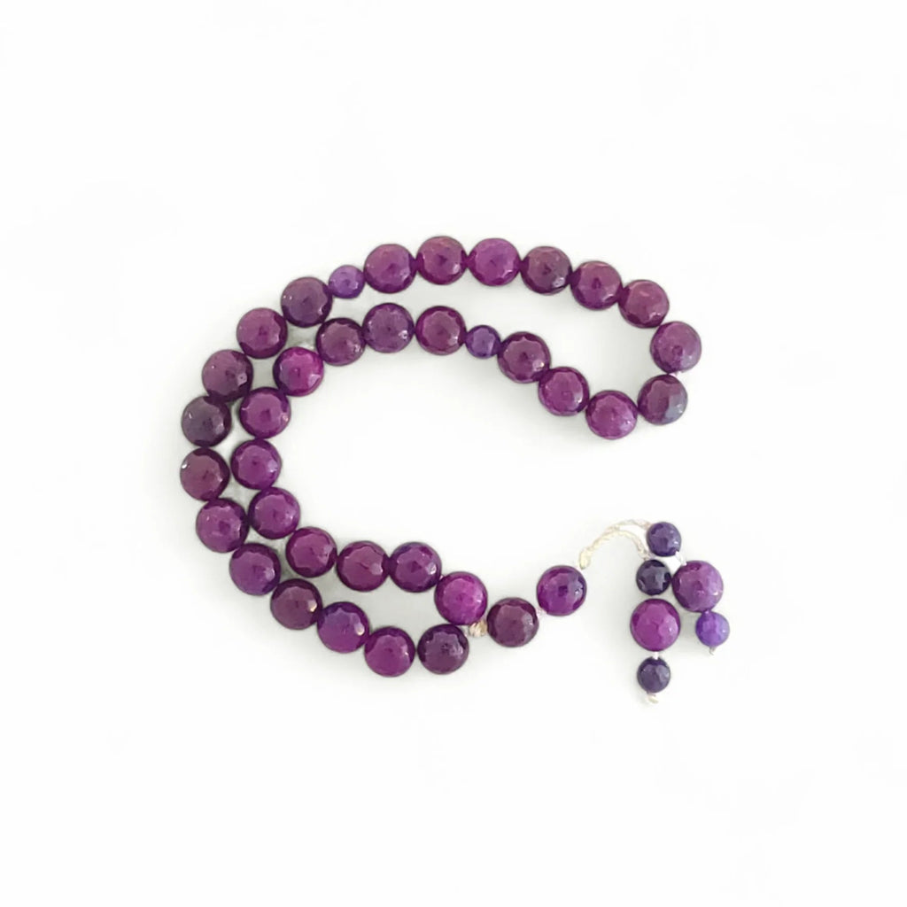 Meaningful. Elegant. Memorable – Purple Jade Tasbeeh 33 Beads. - Maimoon Gallery