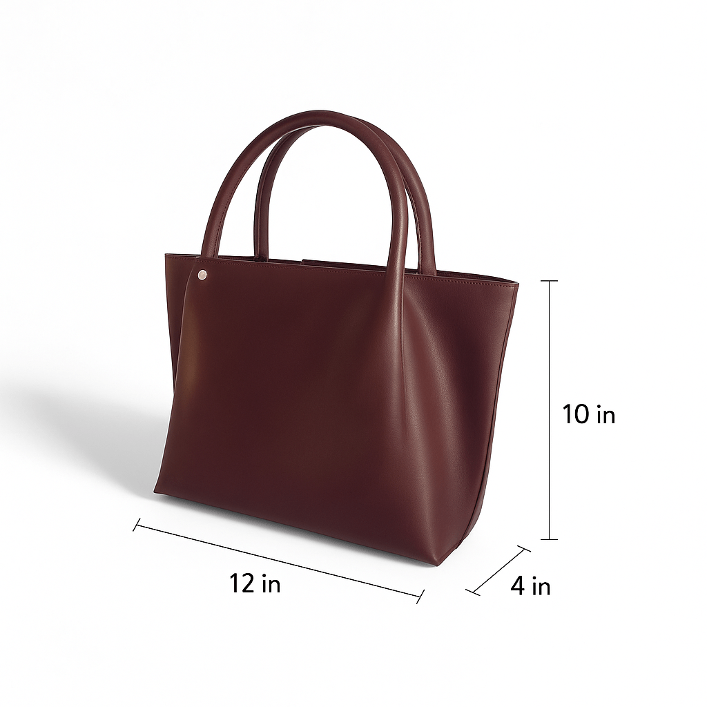 Mehroon Tote Handbag - Maimoon Gallery