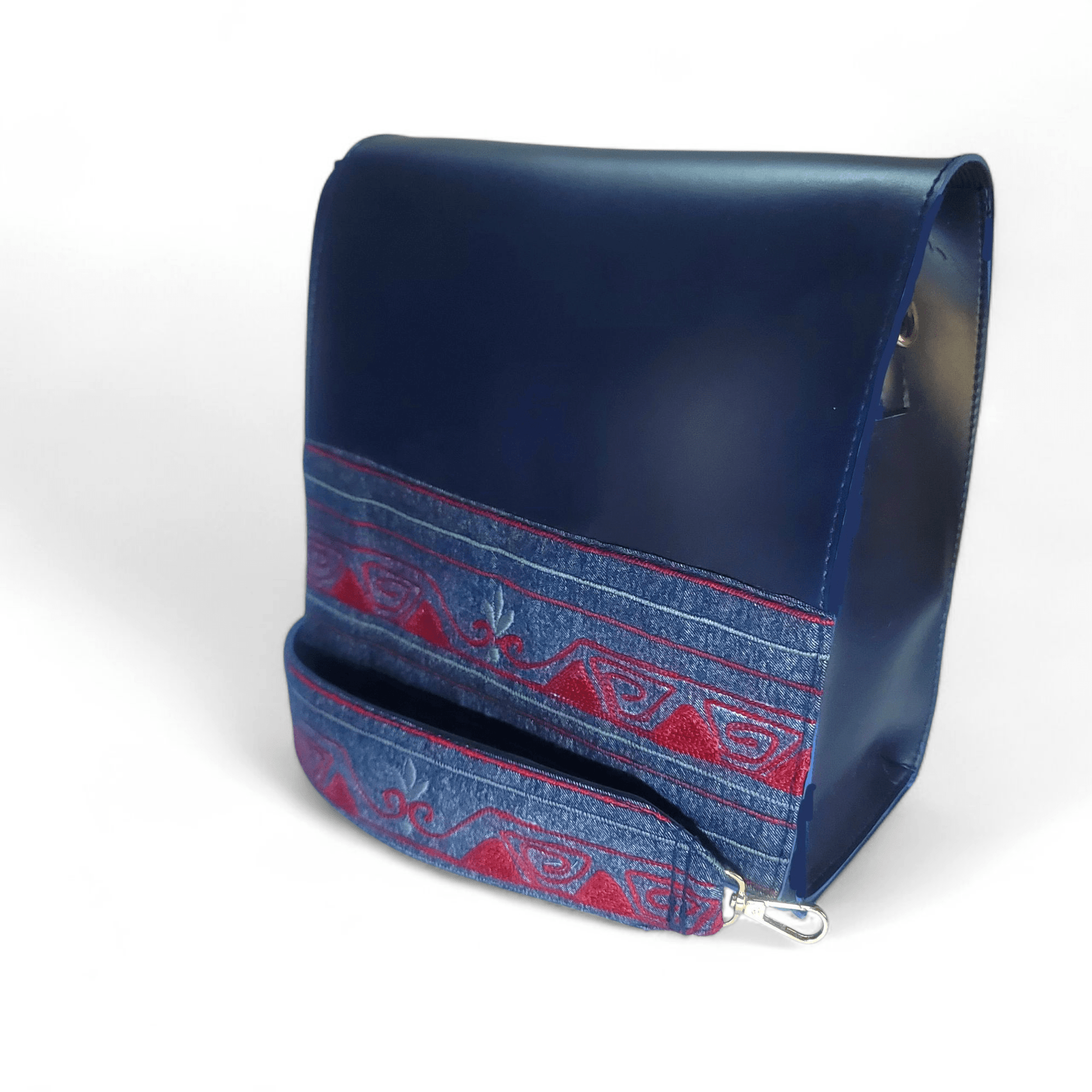 Navy Blue embroidered bag - Maimoon Gallery