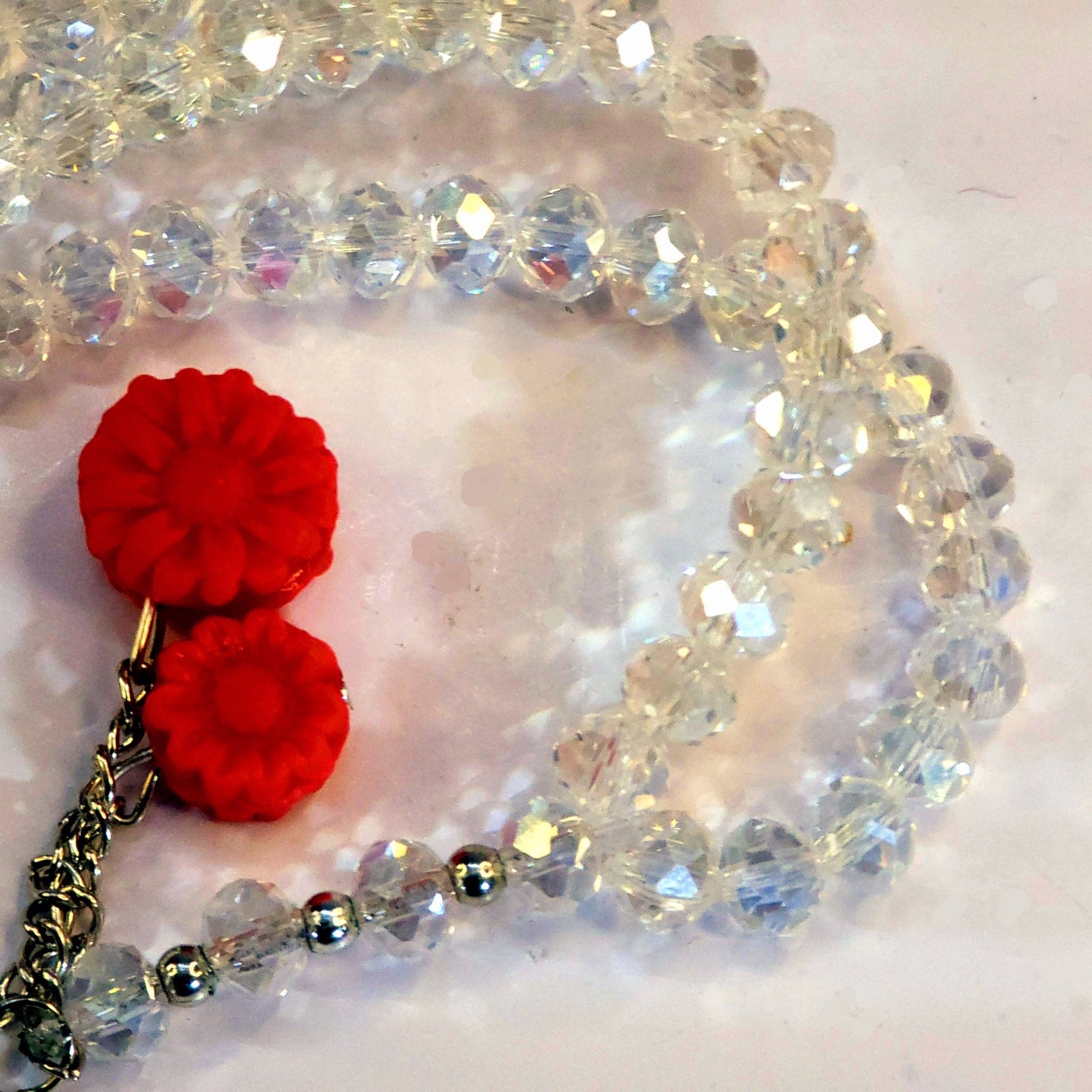 Premium White Crystal Tasbeeh – 500 & 1000 Beads (Luxury Zikr Collection) - Maimoon Gallery