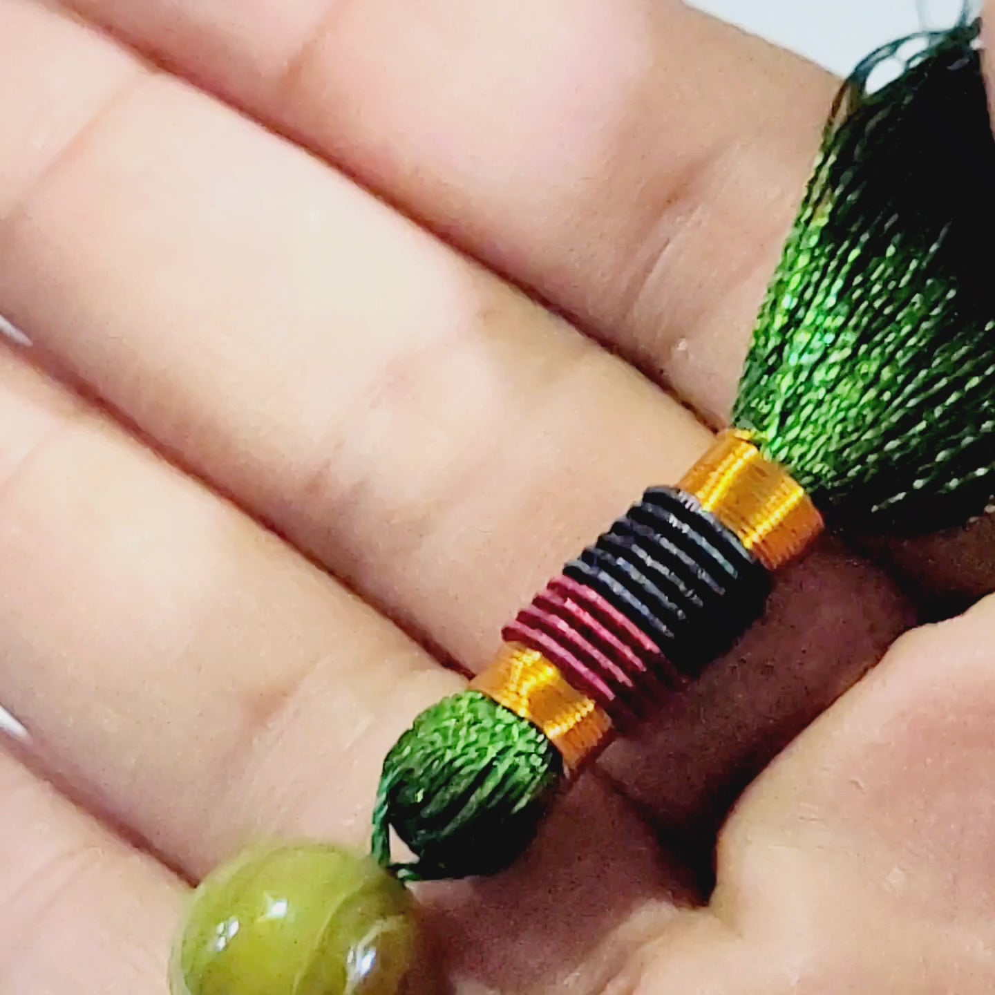 Premium Green Sulemani Aqeeq Tasbeeh 14mm (33 Beads) – Natural Agate | Handcrafted Luxury Misbaha with Leather Pouch