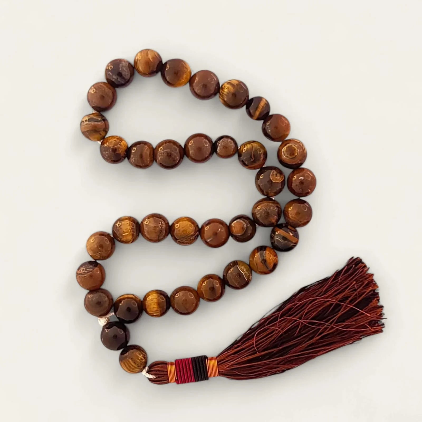 Tiger Eye Tasbeeh – Natural Stone Prayer Beads (Luxury Gift) - Maimoon Gallery