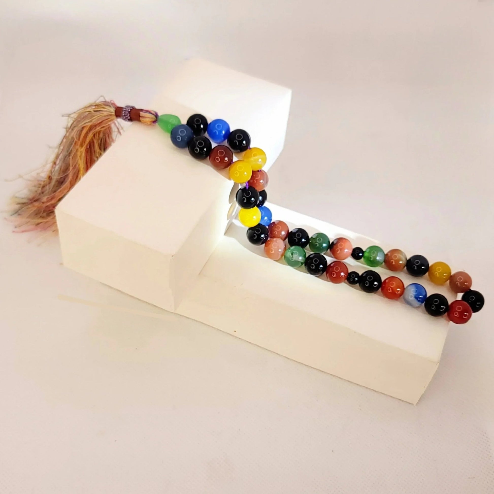 Umul Banin Real Aqeeq Tasbeeh – Genuine Agate Prayer Beads (Gift - Ready) - Maimoon Gallery