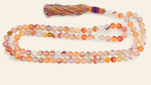 White Rustic Shajari Aqeeq Tasbeeh – Premium 10mm Natural Stone (Limited Edition) - Maimoon Gallery