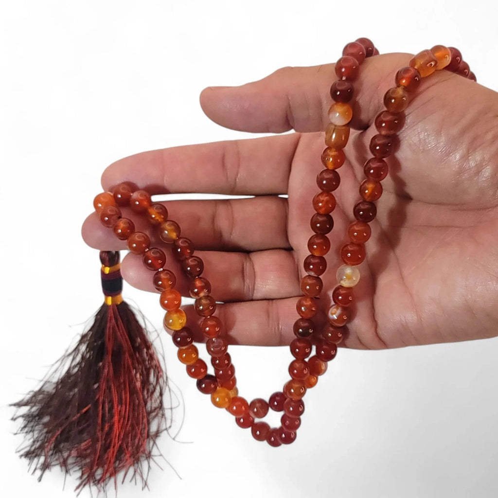 Yamani Aqeeq Aqq Tasbeeh – 33 & 100 - Beaeed Prayer Beads - Maimoon Gallery
