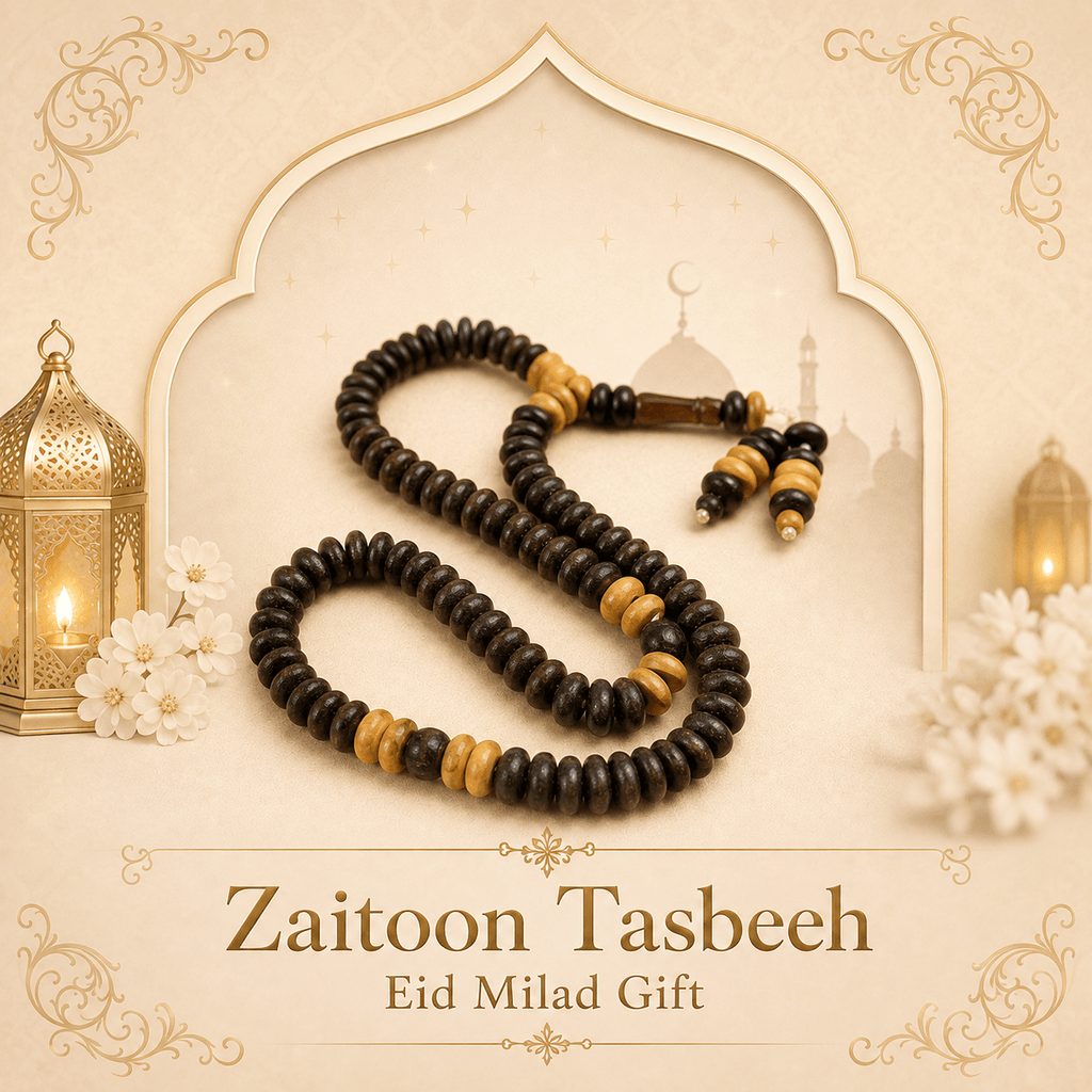 Zaitoon (Olive)Tasbeeh 100 Beads – Eid Milad Gift - Maimoon Gallery